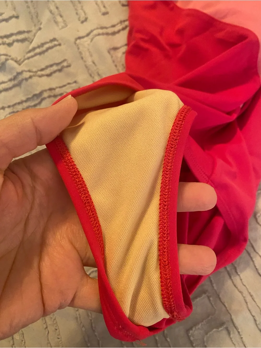 Lands' End size 14 Two-Tone Pink Girls' One-Piece Swimsuit